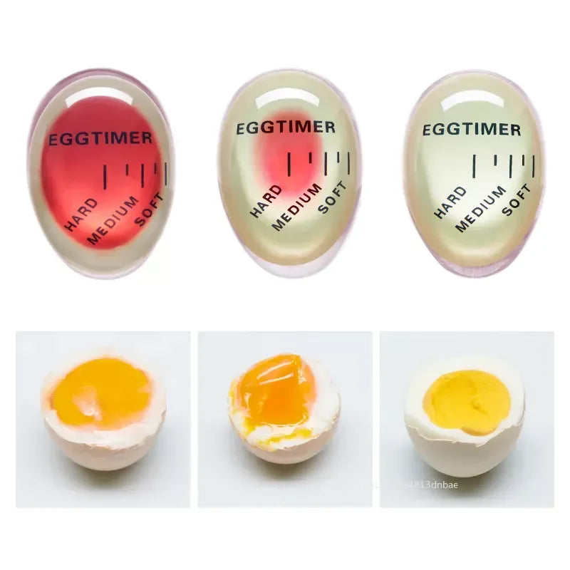 Egg Timer Kitchen Electronics Gadget Color Eggs Clock Cooking Changing Yummy Soft Hard Boiled Eco-Friendly Resin Red Timer Tools